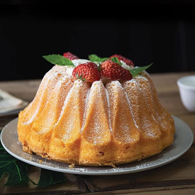 Baker's Secret for Fluted Cake Pan, Fluted Cake Pans, Perfect for Fluted Cakes, Die Cast Aluminum Cake Pans, 2 Layers Non-stick Coating, Cake Pan - Cast Aluminum Collection (Fountain) - Image 5