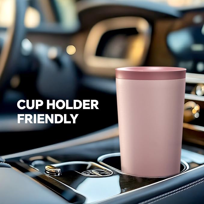 Ideus 17 oz Travel Coffee Mug, Double Wall Vacuum Stainless Steel Insulated Coffee Tumbler With Lid, Splash-Proof & Cup Holder Friendly, Keeps Drinks Hot/Cold, Dishwasher Safe, Blush - Image 5