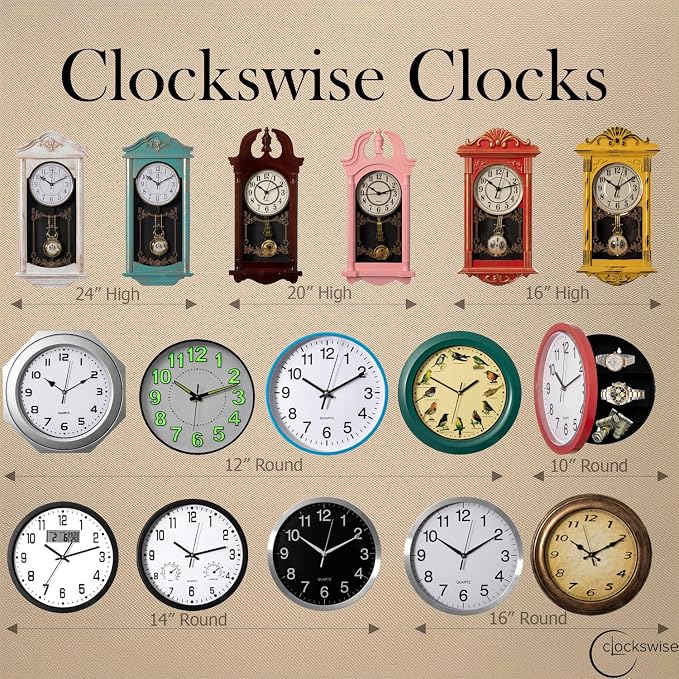 Clockswise Decorative Extra Large Modern Brown Wall Clock with Black Metal Frame on Rectangular Wood Board, Battery Operated Silent. 20'' D?a, for Dining Living Kitchen Bedroom Office Restaurant bar - Image 7