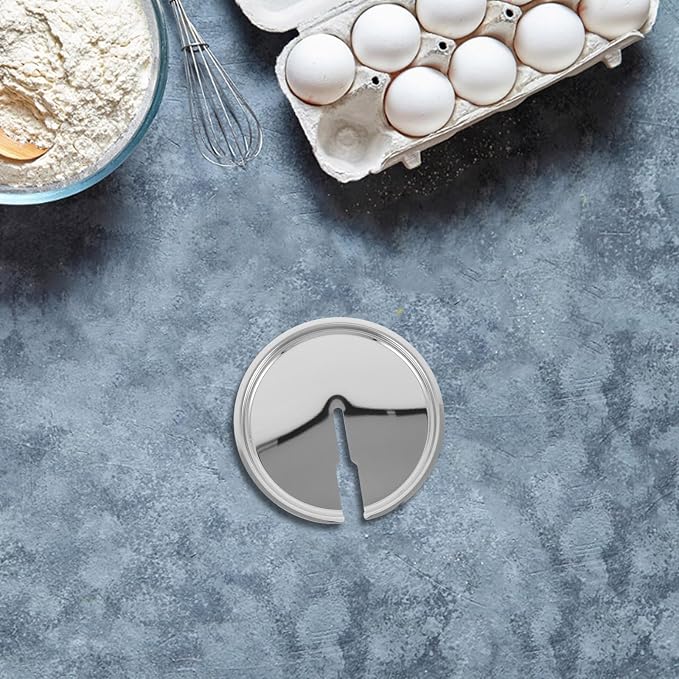 Luxshiny Stainless Steel Funnel Lid Cover for Octopus Balls and Pancakes, Meatball Forming Tool with Easy Cleaning Surface and Universal Stove Compatibility for Baking Dough Preparation - Image 5