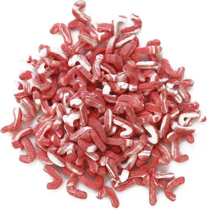 DMC27282 Decorating Edible Cake and Cookie Confetti Sprinkles, Christmas Candy Cane, Peppermint Flavor, 2.6-Ounce by Dress+My+Cupcake