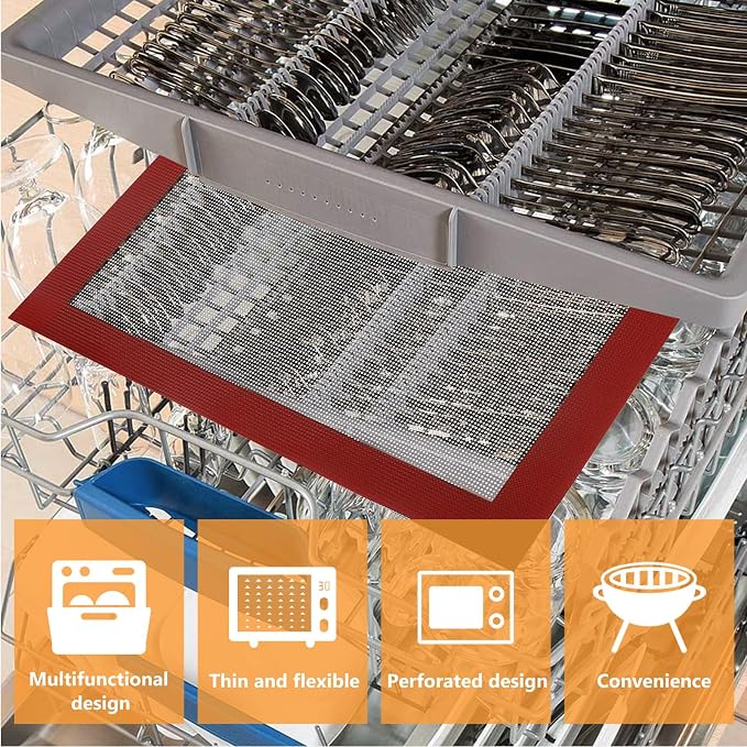 Silicone Bread Baking Mat Nonstick Silicone Cookie Sheet High Temperature Resistant Cookies and Bread in Restaurants - Image 9