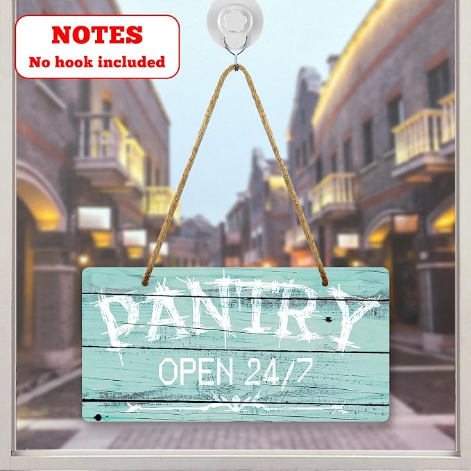 Pantry Sign Pantry Wall Decor Plastic Hanging Signs Pantry Door Sign for Kitchen Pantry Decor Door Decor for Pantry Room Farmhouse Themed Pantry Signs Pantry Decoration Housewarming Gift - Image 3