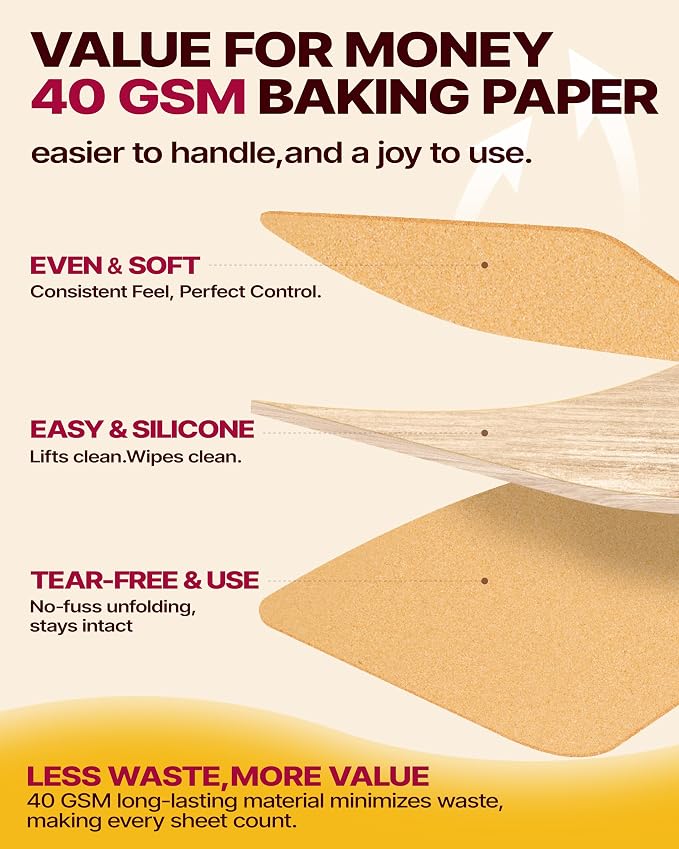 Katbite Tulip Cupcake Liners 200PCS, Standard Size Muffin Baking Cups Brown | Unbleached Greaseproof Food-Grade PFAS-Free 40 GSM ProSmooth Paper, No Fade Thick Bottom Wrappers for Party, Christmas, Gift - Image 5