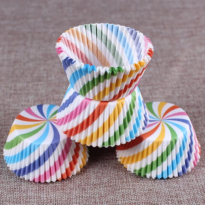 Cupcake Baking Paper Cups Rainbow Combo Disposable Baking Cups | Colorful Muffin Cupcake Liners Set Standard Size, Pack of 400 - Image 6