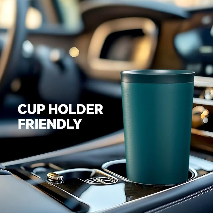 Ideus 17 oz Travel Coffee Mug, Double Wall Vacuum Stainless Steel Insulated Coffee Tumbler With Lid, Splash-Proof & Cup Holder Friendly, Keeps Drinks Hot/Cold, Dishwasher Safe, Peacock Blue - Image 5