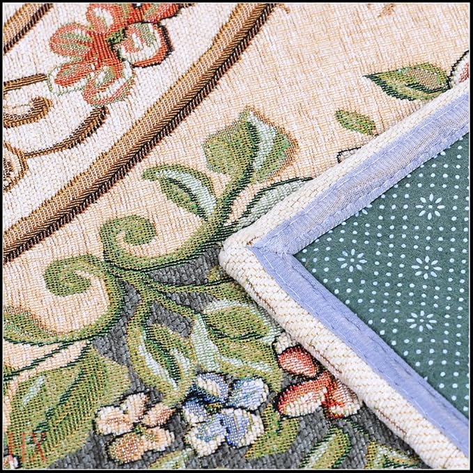 Vintage Traditional & Modern Rugs Home Decor Collection Floral Design Rugs Carpet for Bedroom, 55'' x 79'', Luxury Blue - Image 6