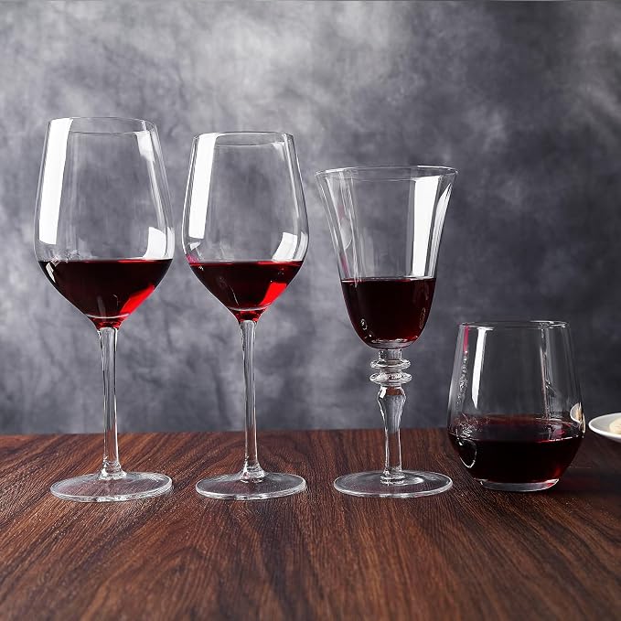 Royalrose Premium Delight 15 oz Wine Glasses Set of 4 (Red Wine Glasses) | Clear Long Stem, Elegant Red Wine Glasses, Classic Table Glassware for Weddings, Dinners & Home Entertaining - Image 7