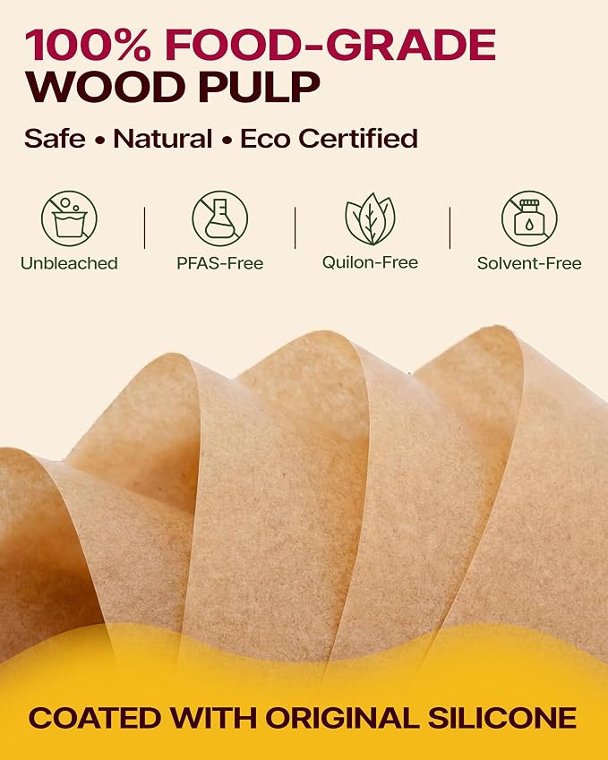Katbite Tulip Cupcake Liners 200PCS, Standard Size Muffin Baking Cups Brown | Unbleached Greaseproof Food-Grade PFAS-Free 40 GSM ProSmooth Paper, No Fade Thick Bottom Wrappers for Party, Christmas, Gift - Image 4
