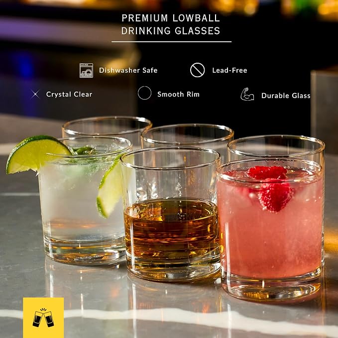 LEMONSODA Premium Highball 12oz/15oz Glass Sets - Elegant Tom Collins Glasses - Tall Water Drinking Glasses - Bar Glassware for Mojito, Whiskey, Cocktail (Bundle, Set of 12) - Image 5