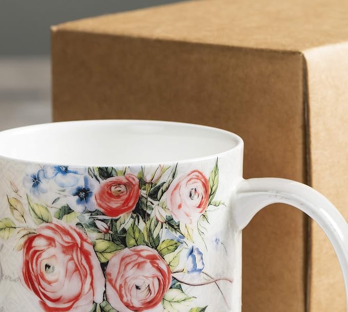 Maison d' Hermine Coffee Mug with Handles Tea Cups (12 Ounce, Pack of 1) | Fine Bone China Coffee Mugs for Hot Beverages Cappuccino Latte Home Restaurant Hotel Spring Summer -Champ De Mars - Paris - Image 9