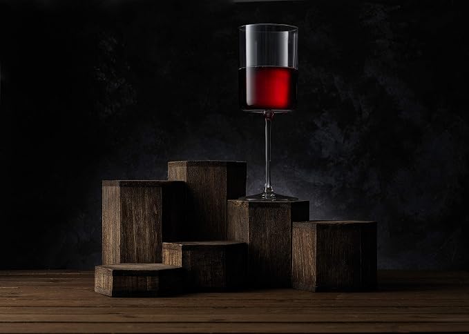JoyJolt Claire 14oz Red Wine Glass Set, Large Wine Glasses Set of 2, Elegant Crystal Wide Rim Stemware, Modern Glasses with Stem, Made in Europe Stemmed Glassware for Unique Gifts - Image 6