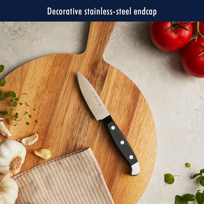 Henckels Statement 12-Pc Knife Block Set, Razor-Sharp, German Engineered | Informed by 100+ Years of Mastery. Effortless Cutting with Lightweight with Comfortable Grip, Dishwasher safe. - Image 8