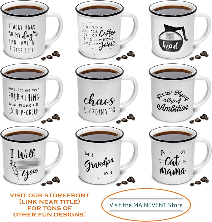 Pour Myself a Cup of Ambition Mug 11 Ounce, Funny Ceramic Coffee Mug - Image 4