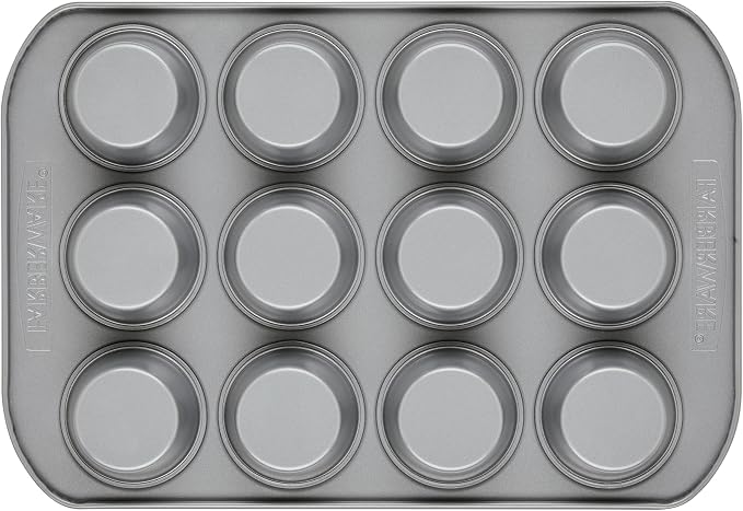 Farberware Bakeware Nonstick Muffin Pan, 12-Cup, Cupcake Baking Pan, Gray - Image 9