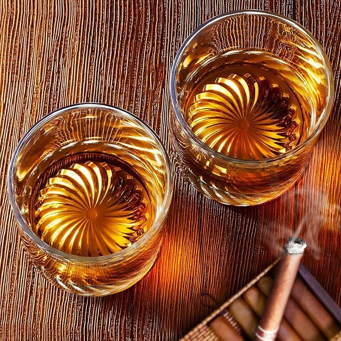 OPAYLY Whiskey Glasses Old Fashioned Glasses Set of 6 12oz Rocks Glasses Gift for Men Women Drinking Bourbon Scotch Cocktails Rum Cognac Vodka at Home Bar - Image 5