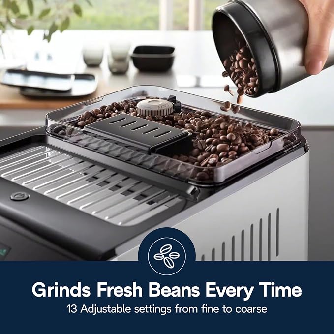 De'Longhi Eletta Explore Espresso Machine with Coffee Grinder, Milk Frother | #1 Worldwide Espresso Machine Maker, 50+ One-Touch Recipes, Travel Mug, Hot & Cold Frother, Built-in Grinder, 4 User Profiles - Image 8