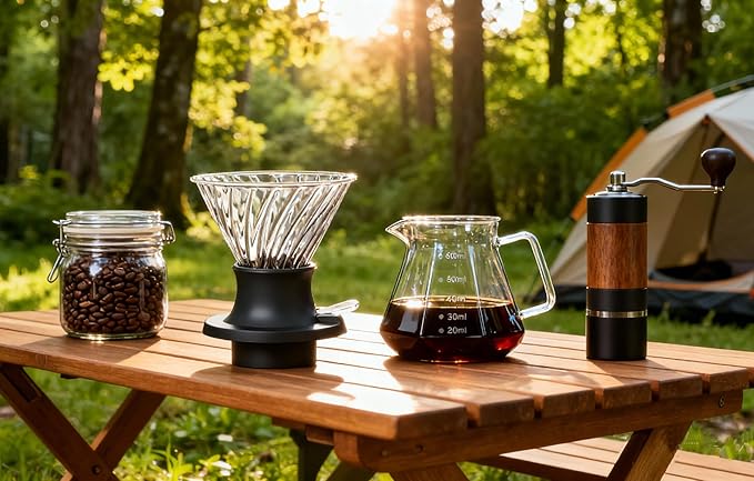 BeeCa Clever Coffee Dripper｜One-Touch Switch Control｜French Press Soak & Fast Release｜Borosilicate Glass+BPA-Free｜Easy Clean Hybrid System for Beginners