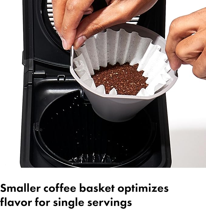 OXO Brew 8-Cup Drip Coffee Maker - Glass Carafe | Podless Single-Serve and Full Carafe Options, SCA Certified Home Brewer, Temperature Control Setting - Image 5