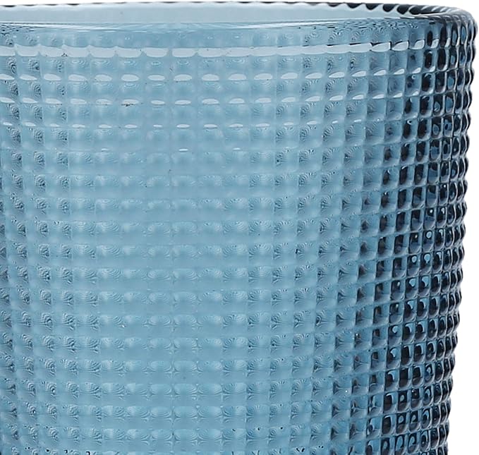 Fortessa Malcolm Double Old Fashioned Cocktail Glass 6 Pack, 11.5-Ounce, Cornflower Blue - Image 2
