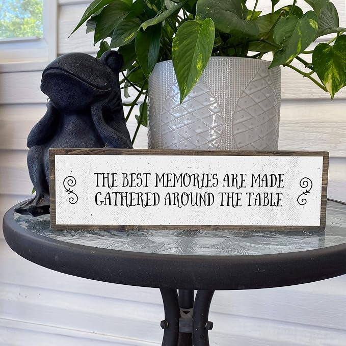 Kitchen Wood Signs (Medium - Wood And Metal, The Best Memories Are Made Gathered Around The Table) - Image 7