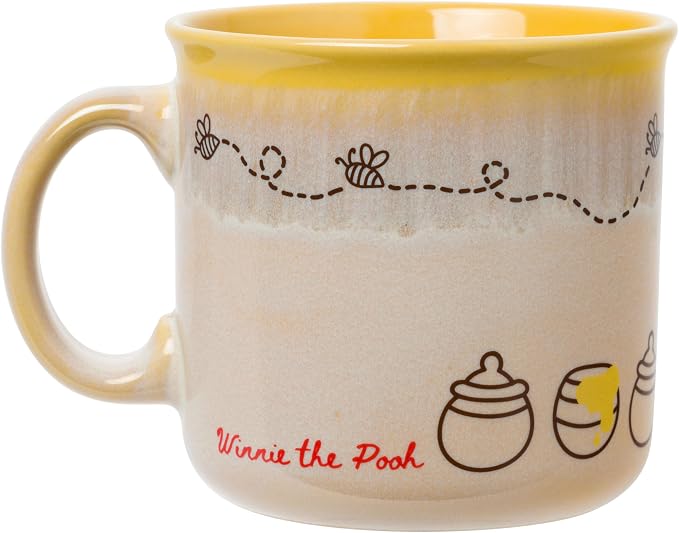 Silver Buffalo Disney Winnie the Pooh Bees, Reactive Glaze Camper Mug, 20oz | Honey, Ceramic, 0.59 Liters - Image 3