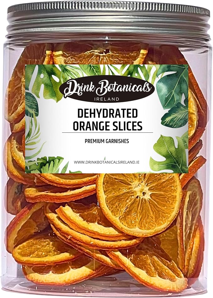 Edible Dried Mixed Flowers & Orange Slices Bundle, 100% Natural Garnish for Cocktails, Tea, Cake Decoration & Desserts, PET Jars, 7.05 oz Total - Image 2