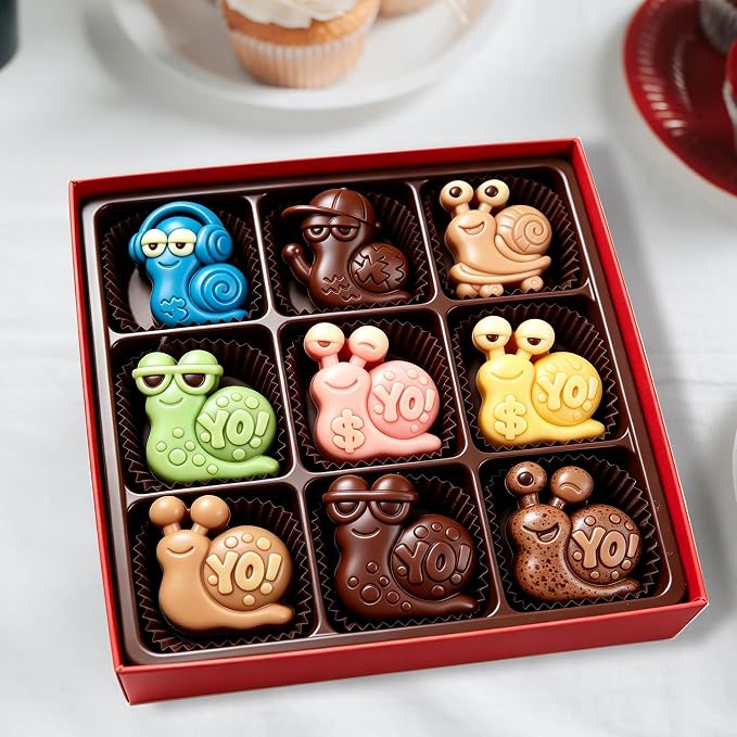 2 Pack Snail Silicone Molds 6 Cavity 3D Cartoon Snail Themed Baking Mould Tray for Animal-Themed Party Chocolate Cake Topper Jello Ice Cube Dessert Mousse Pastry Handmade Soap Crayons - Image 8