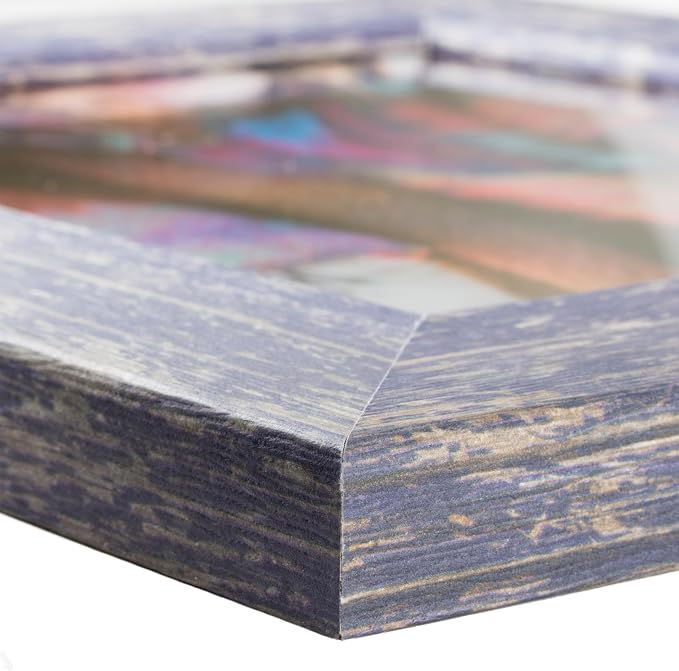 Craig Frames 11x12 Blue Picture Frame for Posters, Gallery Wall, and Photos | Displays photos and prints behind clear glass, ready to hang, made in the USA - Image 4