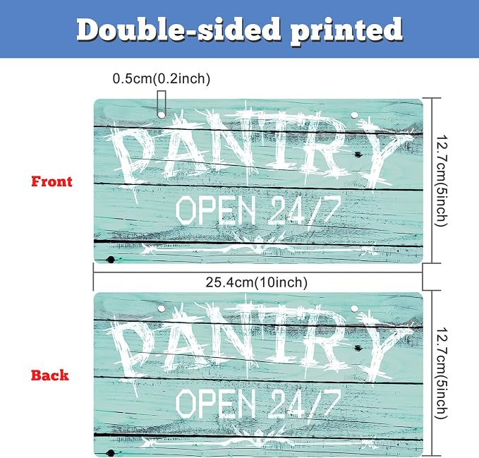 Pantry Sign Pantry Wall Decor Plastic Hanging Signs Pantry Door Sign for Kitchen Pantry Decor Door Decor for Pantry Room Farmhouse Themed Pantry Signs Pantry Decoration Housewarming Gift - Image 2