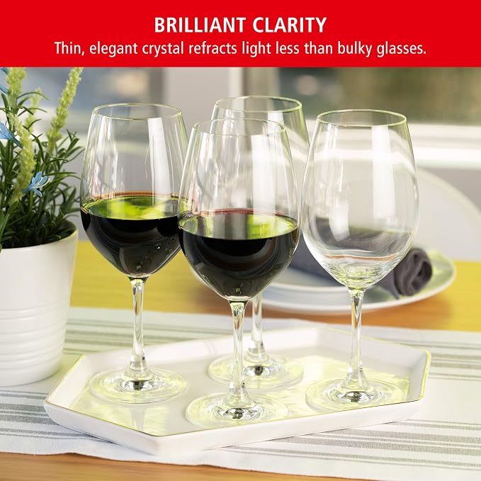 Spiegelau Wine Lovers Bordeaux Wine Glasses, Crystal Clear Drinking Glasses for Red Wines, Elegant Stemmed Glassware, Home Bar Accessories, Wedding Gifts, Hosting Essentials, 20.5 oz, Set of 4 - Image 3