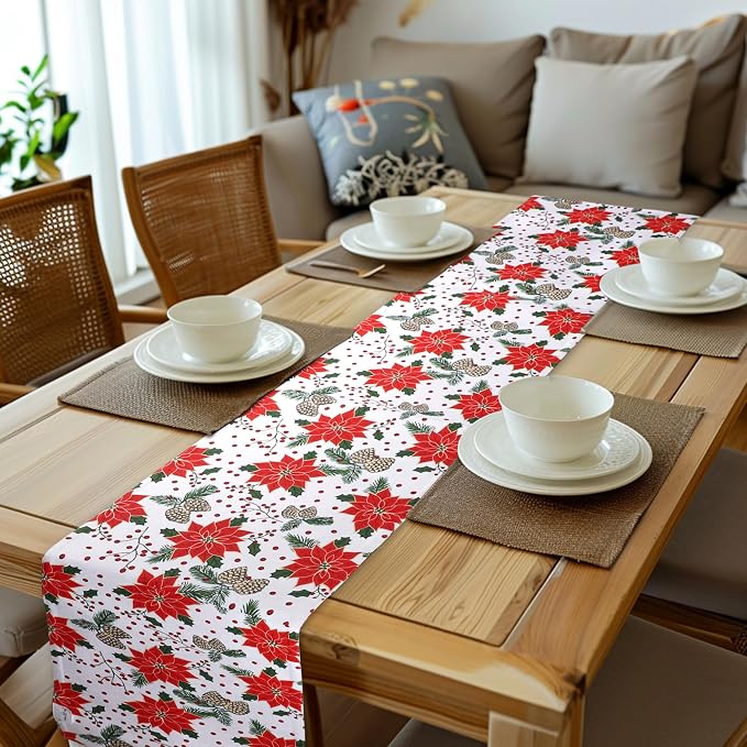 Urban Villa Table Runner Cotton Heavier Quality 14x72 Pine Cone - Image 4