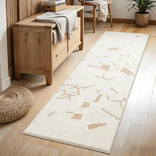 2x6 Runner Rug, Washable Hallway & Kitchen Rug - Non-Slip Low Pile Floor Mat for Entryway, High Traffic Areas, Easy Clean Vintage Pattern by RICKYSERRA