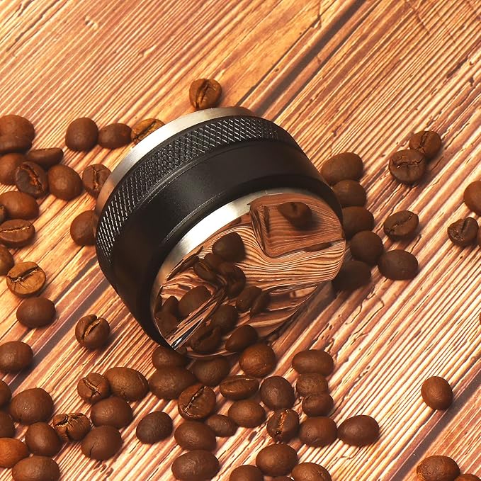 51mm Coffee Distributor & Hand Tamper, Dual Head Coffee Leveler Espresso Distributor for All 51mm Espresso Portafilter, Compatible with Delonghi Portafilter