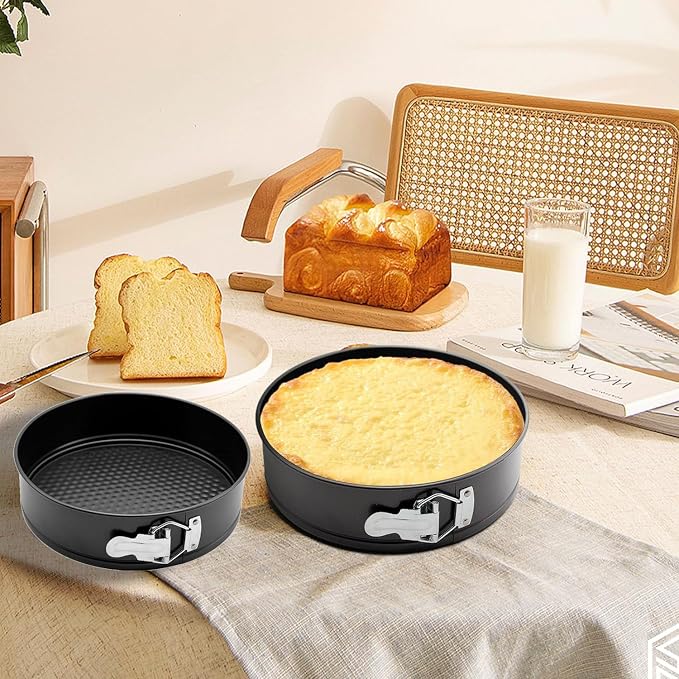 10 Inch Springform Pan Round Non Stick Cheesecake Pan Durable Baking Cake Pans with Removable Bottom Cake Molds for Baking - Image 6
