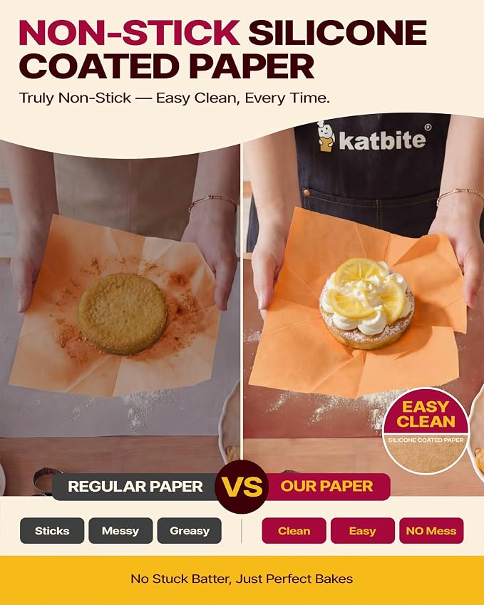 Katbite Tulip Cupcake Liners Holders 200PCS, Muffin Baking Cups | Unbleached Greaseproof Food-Grade PFAS-Free 40 GSM No Fade Thick Bottom Cupcake Wrapper for Party, Wedding, Birthday - Image 6