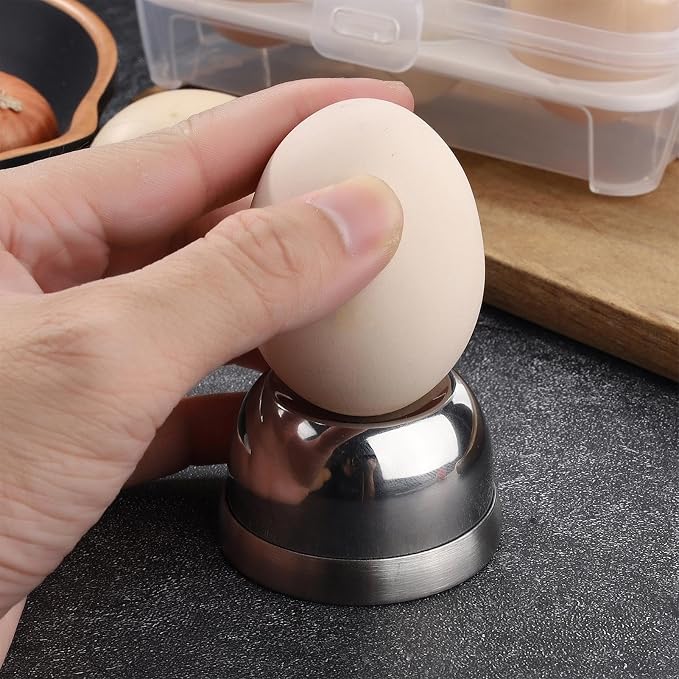Egg Peeler Tool - Kitchen Stainless Steel Needle Hole Puncher Egg Piercer | Kitchen Tools Pricker Hole Separator for Easy Egg Preparation, Anti Rust Baking Accessories for Kitchen Gadgets Cooking - Image 3