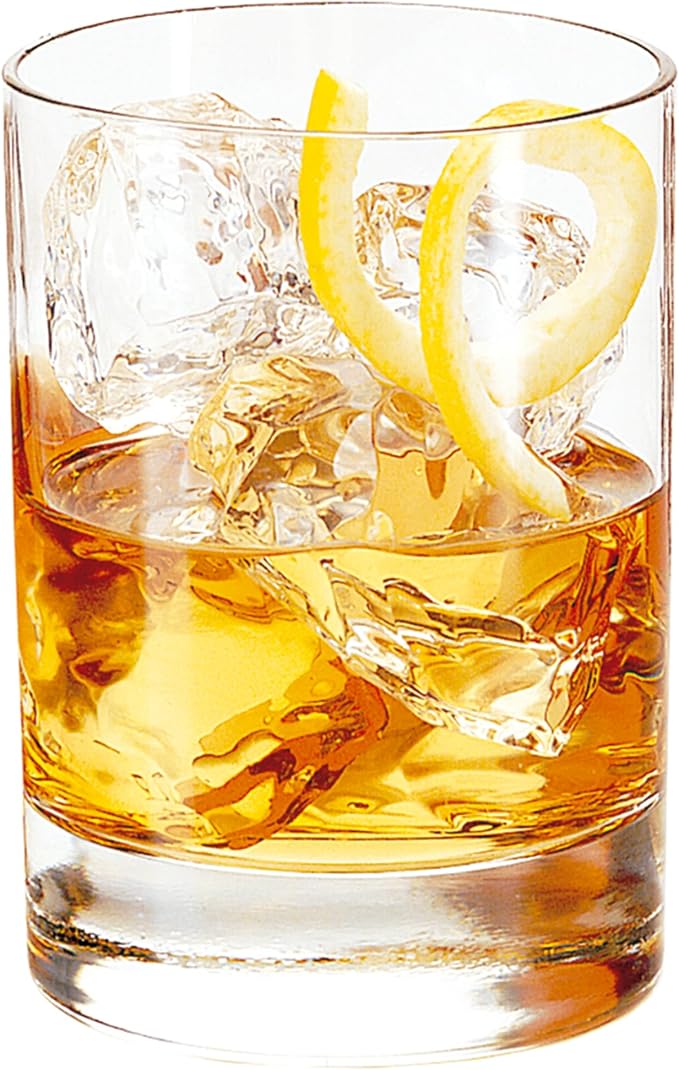 Libbey 918CD Heavy Base Double Old Fashioned Glasses - Elegant Whiskey Glasses Set of 12 - Dishwasher Safe Cocktail Glass for Cocktails, Juice, and More by Libbey