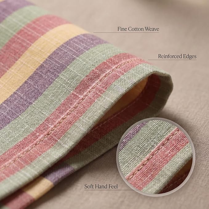 Urban Villa Cloth Napkins Cotton 20x20 (Set of 12) Harvestst Ripes - Image 5