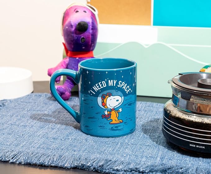 Silver Buffalo Peanuts Snoopy I Need My Space, Ceramic Mug, 14oz | 0.4 Liters - Image 9