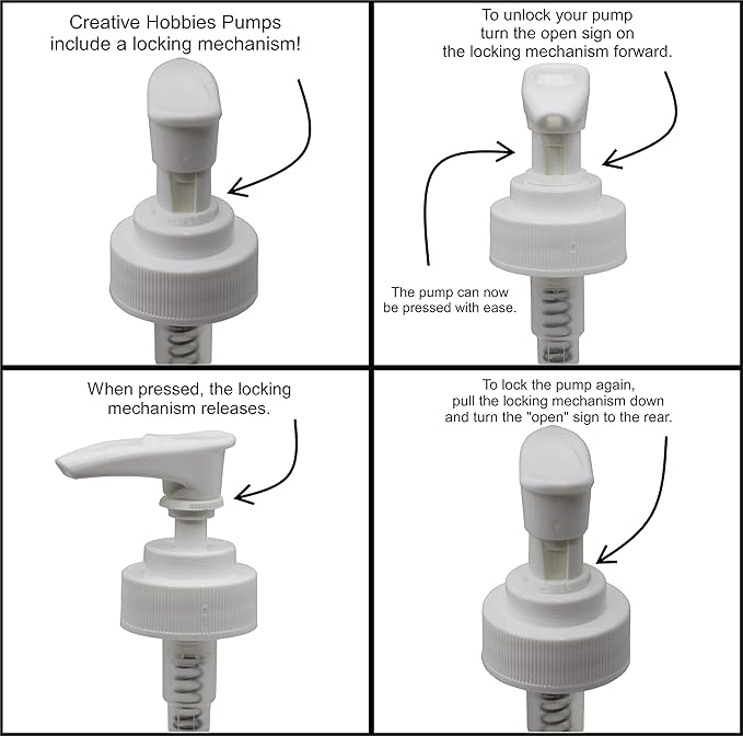 Creative Hobbies Black Pump Dispenser with Cork Stopper for Easy Press-in Fit (Pkg/5)