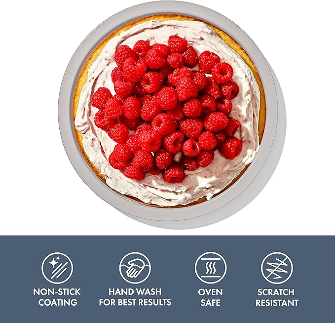 OXO Good Grips Non-Stick Pro Ceramic Coated Metal Bakeware 9” Round Cake Pan – Storm Blue - Image 2