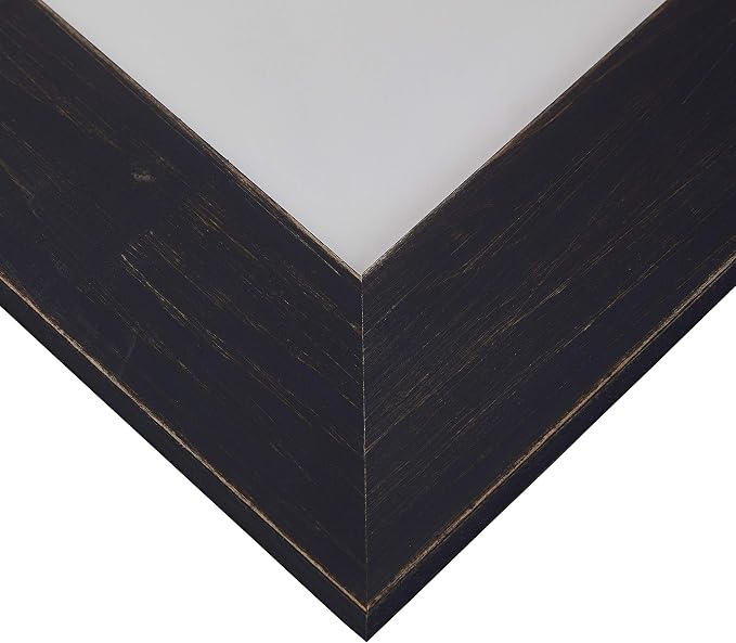 Craig Frames 14x20 Blue Picture Frame Matted to 11x17, Rustic Wall Decor | A lightweight, shatter resistant acrylic front, made in the USA for a gallery display - Image 3