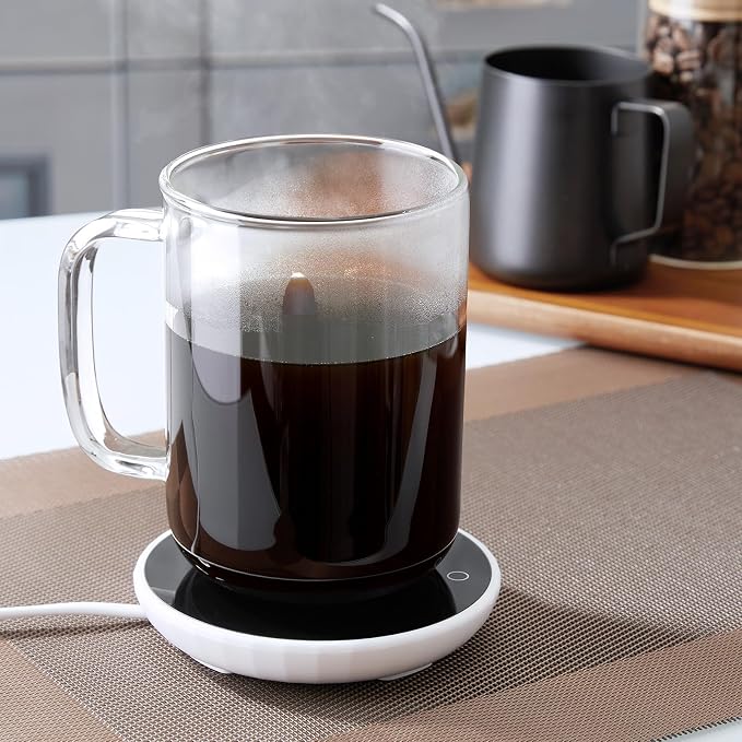 Glass Coffee Mugs, 24 oz Ice coffee cups, Large Clear Tea Cups Set of 6, Glass Mugs with Handles, Glass Cups for Latte, Cappuccino, and Tea - Image 3