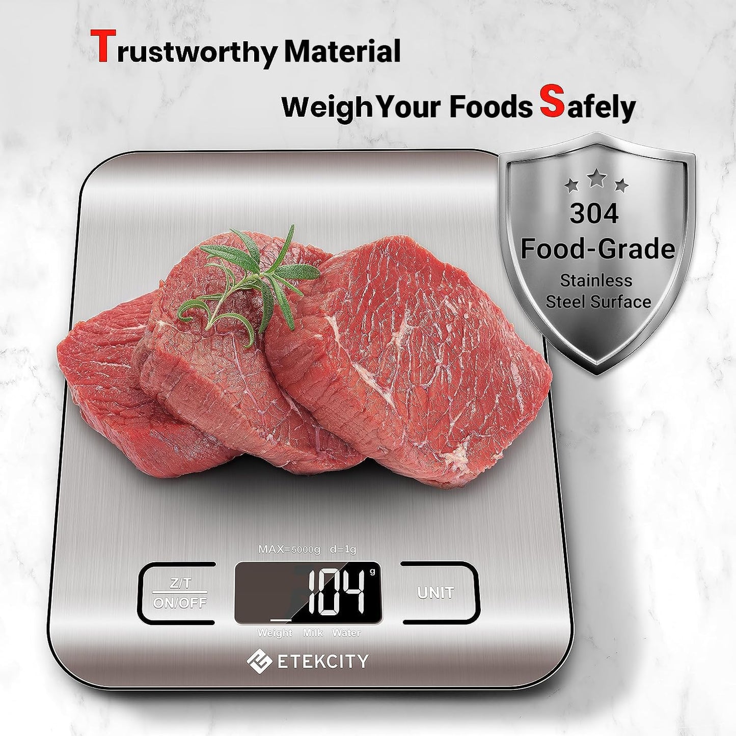 Precision Pro Stainless Steel Kitchen Scale - Silver (Medium)