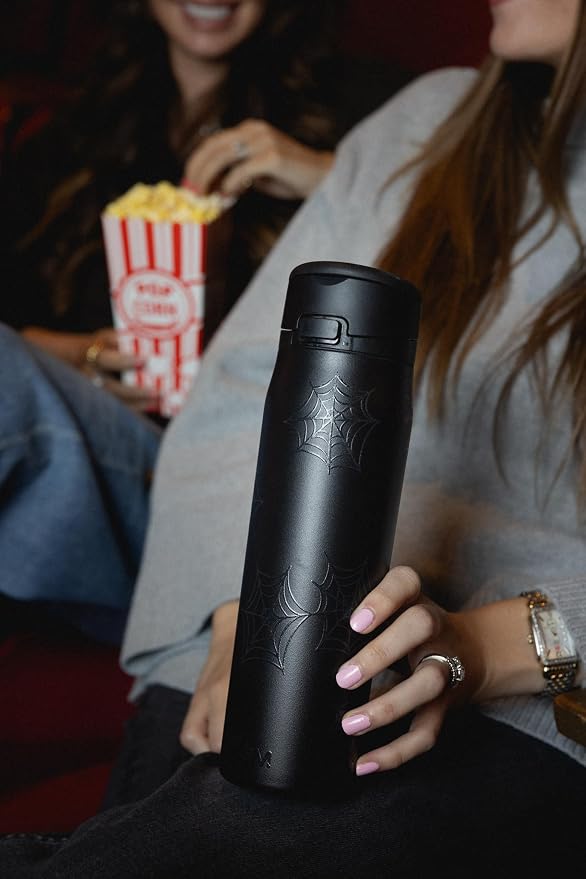Simple Modern Halloween Water Bottle with Straw |24oz | Spiderweb | Mesa Loop Insulated Water Bottle for School, Sports, Travel | Leak Proof, Stainless Steel, Spiderwebs - Image 4