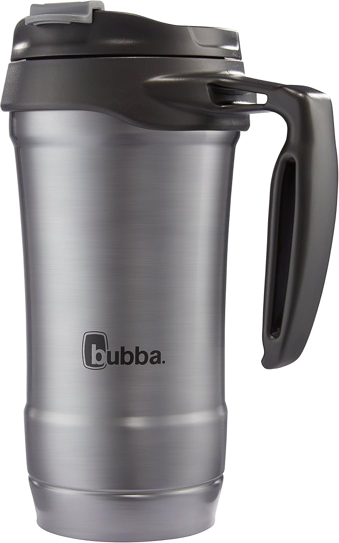 Bubba HERO Vacuum-Insulated Stainless Steel Travel Mug with Handle, 18 oz, Gunmetal by bubbabrands