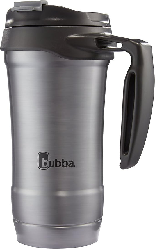 Bubba HERO Vacuum-Insulated Stainless Steel Travel Mug with Handle, 18 oz, Gunmetal by bubbabrands