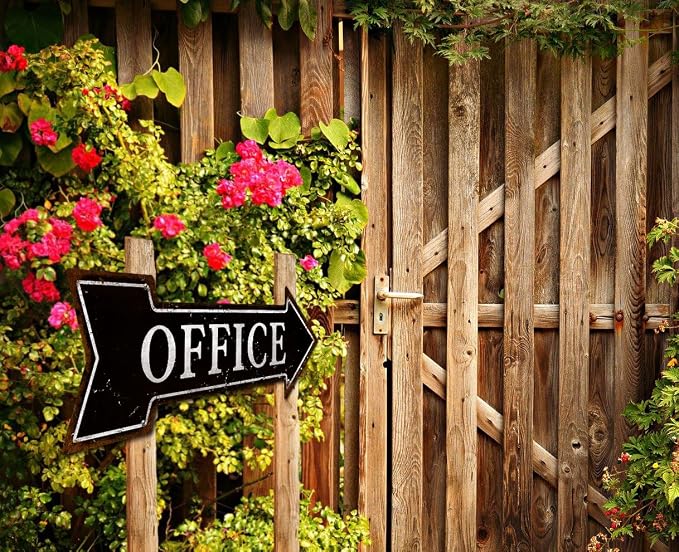 Mukuko Office Arrow Tin Sign Vintage Looking Metal Signs 6" x 18" - Image 7