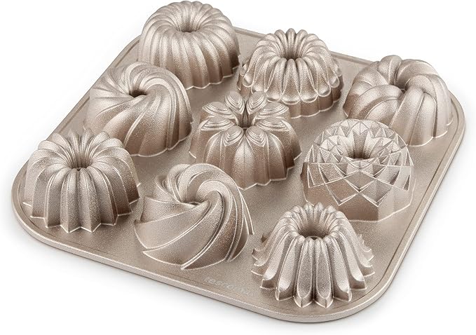 Tescoma Delícia 623132 9 Mini Bundt Cake Mould, Cast Aluminium Non-Stick by Tescoma
